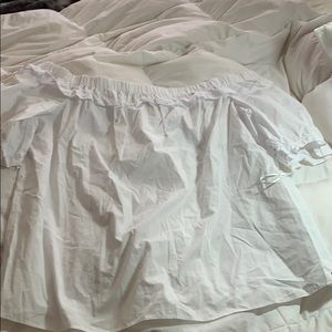 VINEYARD VINES OFF THE SHOULDER WHITE RUFFLE TOP NWT